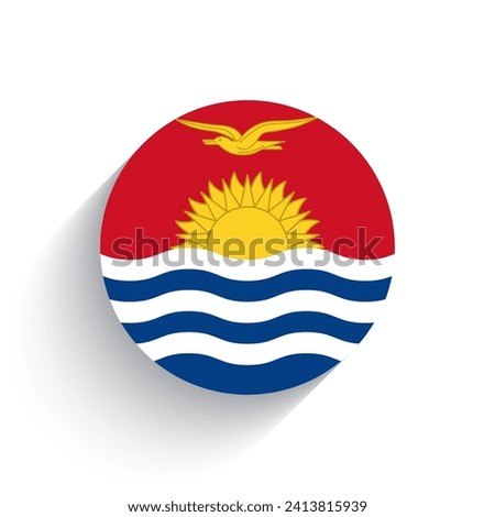 National flag of Kiribati icon vector illustration isolated on white background.