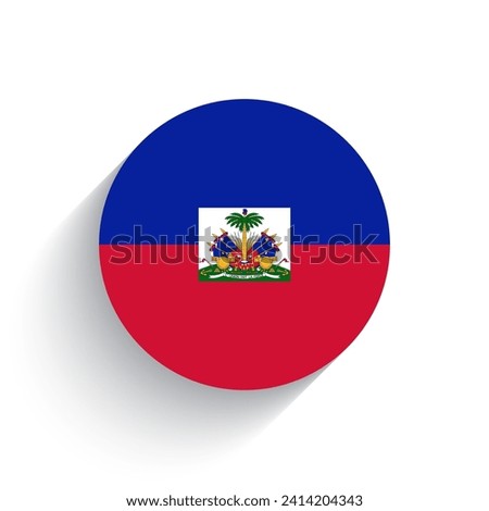National flag of Haiti icon vector illustration isolated on white background.