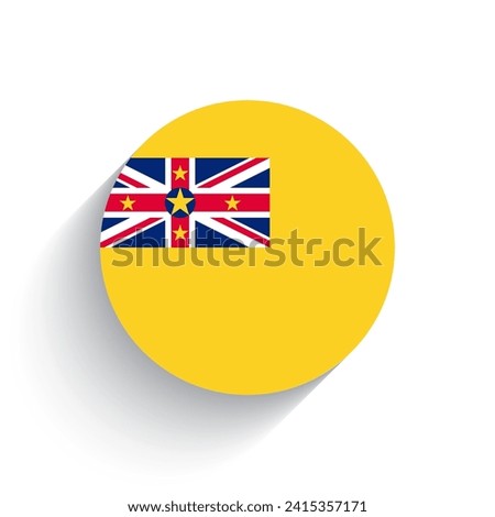 National flag of Niue icon vector illustration isolated on white background.