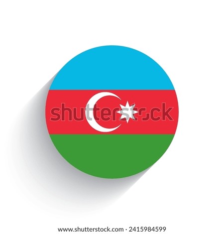 National flag of Azerbaijan icon vector illustration isolated on white background.