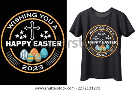 Happy Easter Sunday T-shirt Designs Template

