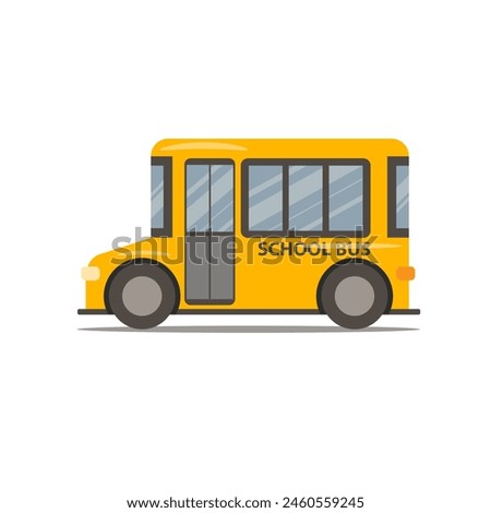 School bus vector illustration, isolated on background