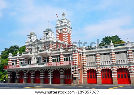 SINGAPORE -Â?Â? APRIL 27, 2014: Central Fire Station was completed in 1908 and is the oldest existing fire station in Singapore.