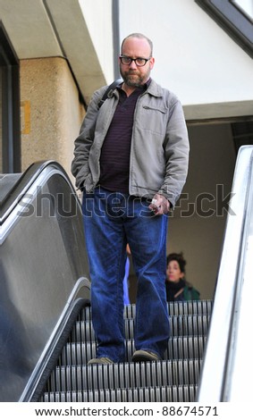 LOS ANGELES-SEPTEMBER 17: Actor Paul Giamatti at LAX airport. September17 in Los Angeles, California 2011