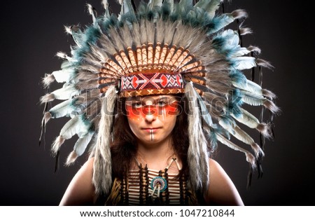 Native American Face Paint Men - change comin