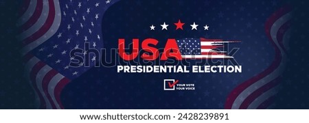 Presidential election day in the United States. Vote 2024. Election 2024 USA. Political election campaign banner. background, post, Banner, card, and poster design with Vote Day on November 5 US