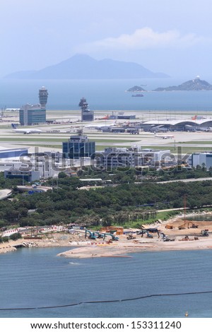 HONG KONG, JUNE 2: Hong Kong International Airport on June 2, 2013 in Hong Kong, China . The airport is named the World\'s Fourth Best Airport in the annual passenger survey by Skytrax.