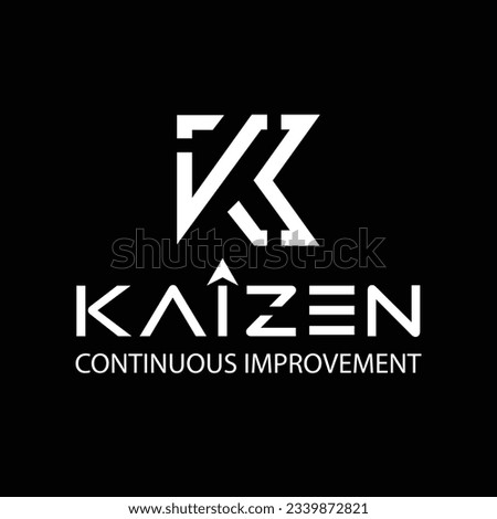 kaizen logo design vector template