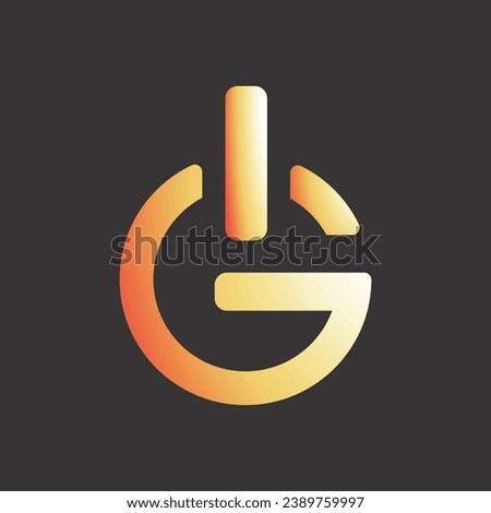 Illustration vector graphic of Letter G Push Button Logo
