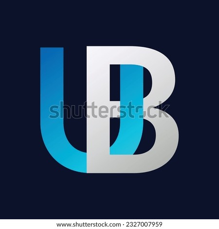 UB Letter Logo Template Illustration Design.