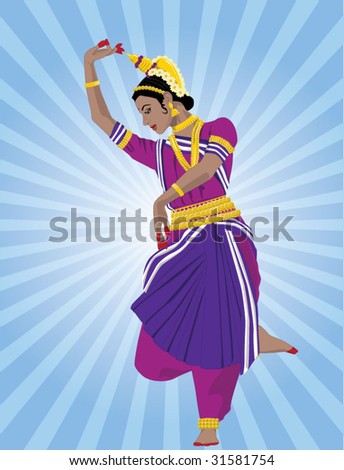 Odissi Dancer Stock Vector Illustration 31581754 : Shutterstock