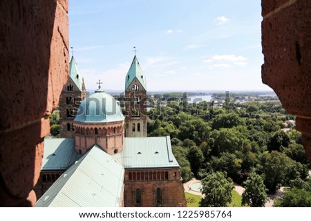 Similar – Image, Stock Photo Speyer city Dome