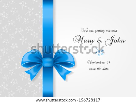 Wedding Invitation Stock Vector 156728117 : Shutterstock