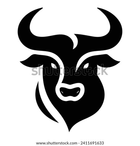 bull logo design for your company identity, brand and icon