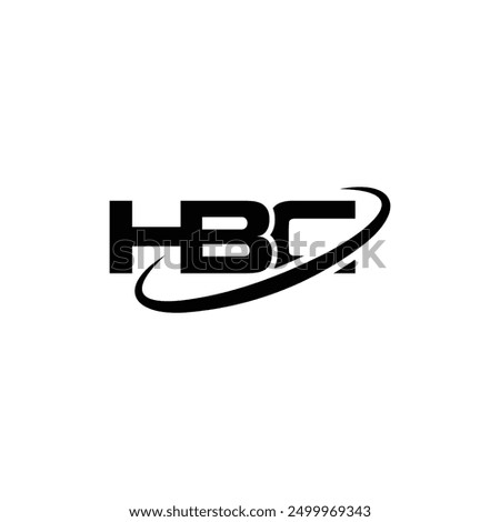 HBC logo design vector template