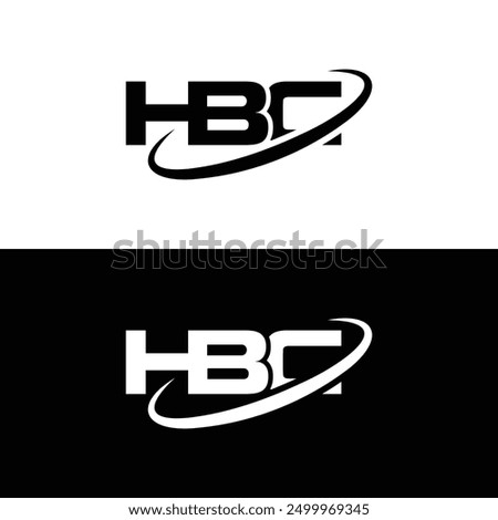 HBC logo design vector template