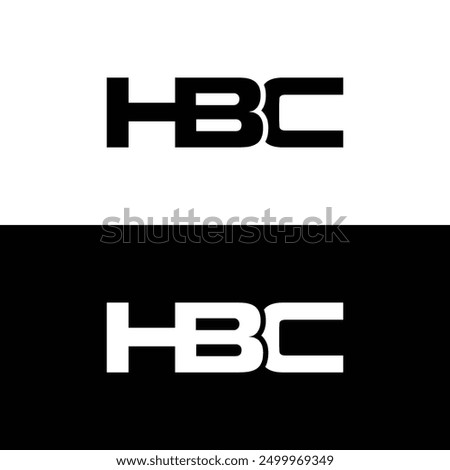 HBC logo design vector template