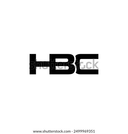 HBC logo design vector template