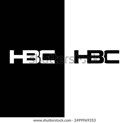 HBC logo design vector template