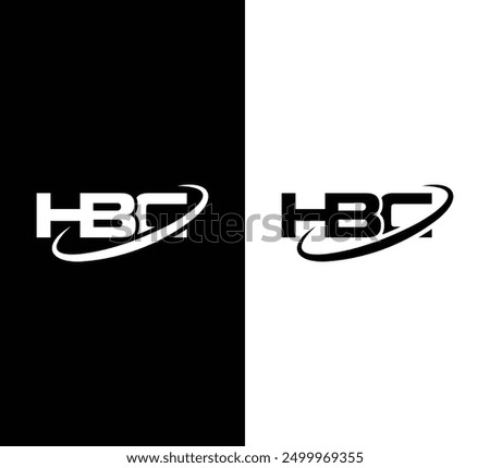 HBC logo design vector template