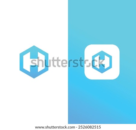 Hexagon Letter H Logo Design