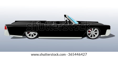 american black car cadillac cabriolet classic gangsta hip hop