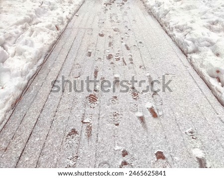 Similar – Image, Stock Photo frosty walk Feet Plant