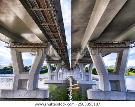 Similar – Image, Stock Photo symmetry bridge