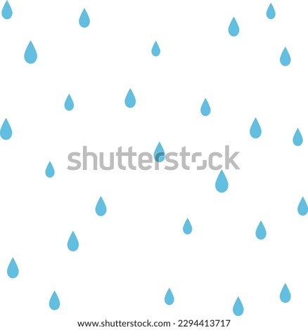 Many raindrops, water droplets background