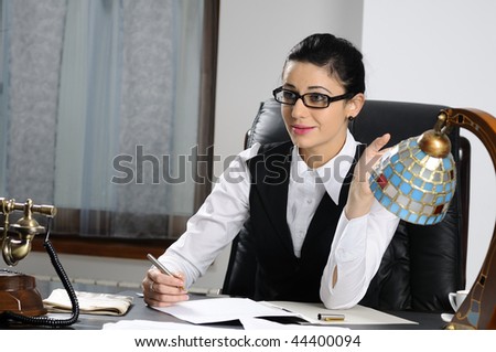 business woman in meeting