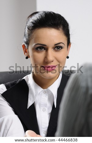 young woman in meeting