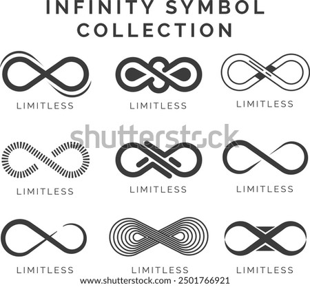 INFINITY SYMBOL COLLECTION ILLUSTRATION EPS