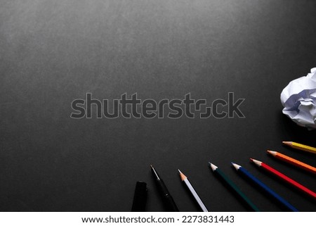 Similar – Image, Stock Photo coloured pencils Workbench
