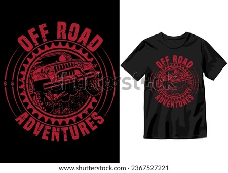Off-road Adventures, Off-road Adventure vehicle solid color jeep car and vector design illustration print for boy t-shirt, 4x4 offroad
