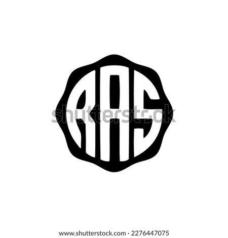 Premium RAS initial letter logo design Stock fotó © 