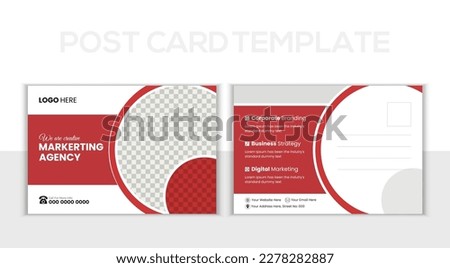 Creative, Modern corporate postcard design. Business Postcard , Event Card, Direct Mail EDDM, Invitation Design Template.