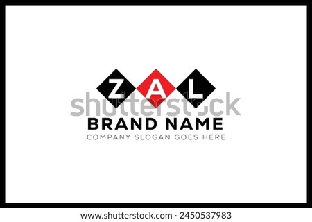 ZAL letter logo design. ZAL creative initials monogram letter logo. ZAL  business and real estate logo vector template.