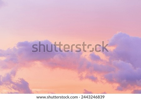 Similar – Image, Stock Photo Vanilla Sky Clouds Sunrise