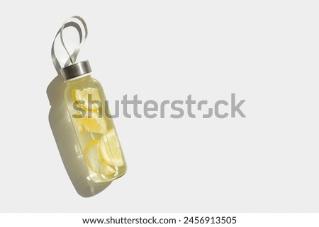 Image, Stock Photo Still life with glass bottles