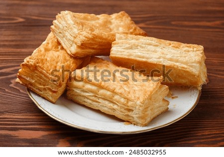 Similar – Image, Stock Photo Delicious puff pastry with fresh berries