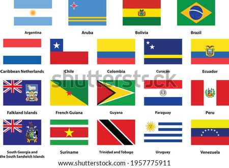 List of national flags of South America