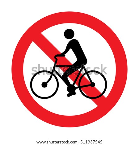 No bicycle sign