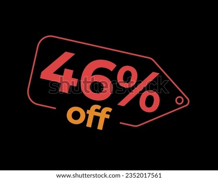 %off. Sale and discount labels. Discount price icon. %Off. percent sales. Vector Illustration. Image for sale, image for promotion.