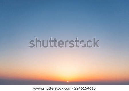 Similar – Image, Stock Photo Sunset sky over mountain ridge