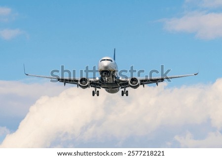 Similar – Image, Stock Photo aircraft approaching for landing