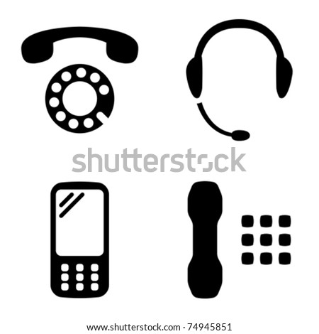 Four versions of the phone icon.