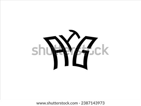 AIG Initial Monogram Letter Business And Simple Modern Logo