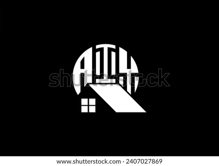 Real Estate Letter AIY Monogram Vector Logo.Home Or Building Shape AIY Logo