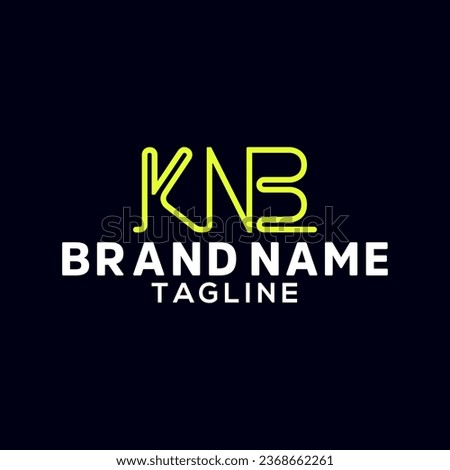 Initial Letter KNB Logo Template Vector Design. Graphic Alphabet Symbol for Corporate Business Identity