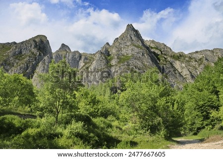 Similar – Image, Stock Photo Landscape of rocky mountain location